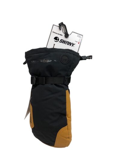 Swany Extreme 2n1 Mitt Color Black/Tan BX-13M Large Mens Winter Sports Mittens