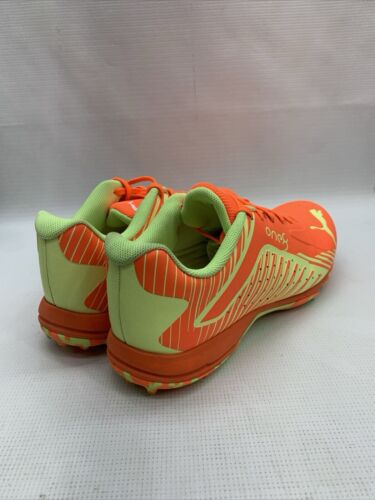 Puma 22 Fh Rubber Shoes Vibrant Orange/Green 106713-04 Athletic Size 11 Lace-up