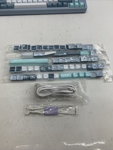 Womier SK-71 Mechanical Creamy Gaming Keyboard RBG Linear Switches Modern Blue