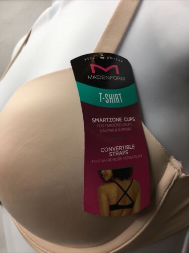 Maidenform Women's One Fab Fit Underwire Tshirt Bra Demi DM7543 Size 32C Nude