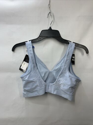 Bali Womens Wireless Comfort Revolution Seamless T-shirt Bra DF3484 Size XL Blue