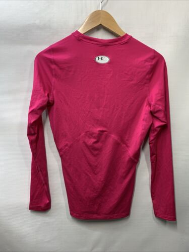 Under Armour Men's HeatGear Long Sleeve Compression Shirt 1361524 Size M Pink