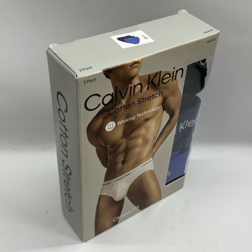 Calvin Klein Cotton Stretch Hip Brief NB2613 Underwear Classic Fit - 3 Pack