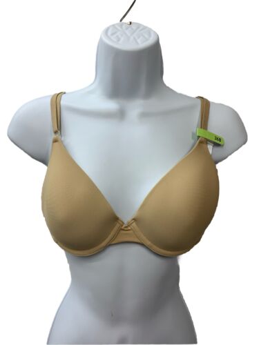 Maidenform T-shirt Beige Bra Undewire Light Lining 011695 4-way Stretch Size 36B