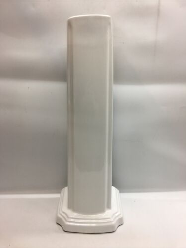 White Pedestal(Only) Bathroom Sink Porcelain Leg Support Renovators Supply White