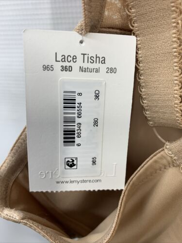 Le Mystere Natural Lace Tisha T-shirt Bra Womens 965-280 underwire Molded 36D