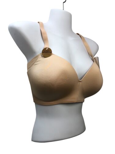 Wacoal 852281 Ultimate Side Smoother Wire Free T-Shirt Bra Size 36D Beige Opaque