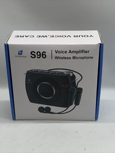 WIinBridge S96 25W Wireless Voice Amplifier w/Two Bluetooth Headset Microphone