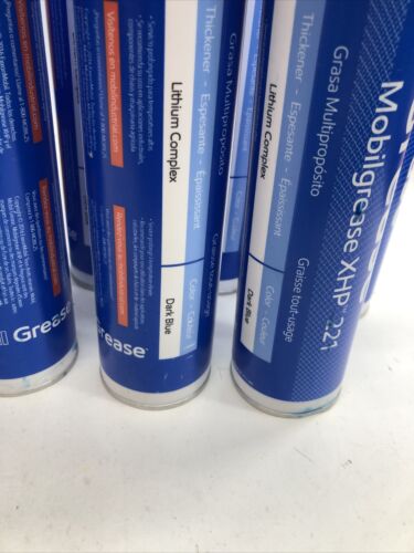 Mobilgrease XHP 221 (10) Multi-purpose Grease 14oz tubes Dark Blue - 10 Pack