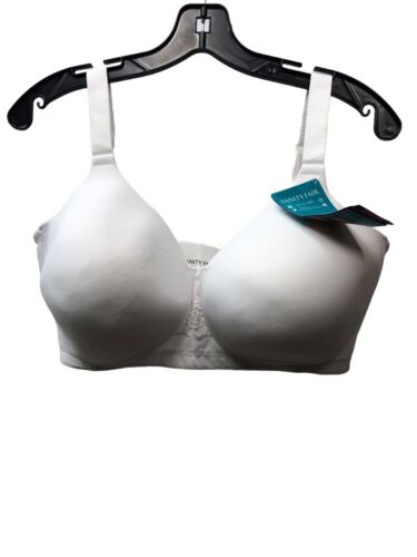 Vanity Fair Beauty Back Full Figure Wirefree T-shirt Bra 71380 White Size 50DDD