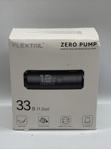 FLEXTAILGEAR Zero Pump 1.2 oz Portable Air Pump for Inflatables Ultra Mini Black