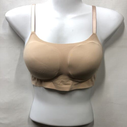 True & Co Women's True Body Lift Scoop Adjustable Strap Bra XS Beige Full Cup