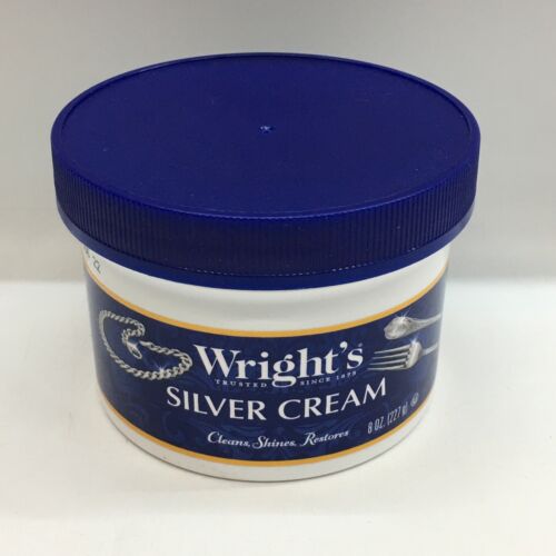 SILVER CREAM Polish Paste Cleaner Sterling Flatware & Jewelry Restore 8oz Lot  2