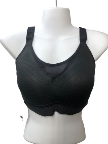 Under Armour Womens Black Infinity High Support Sports Bra Racerback Run Large