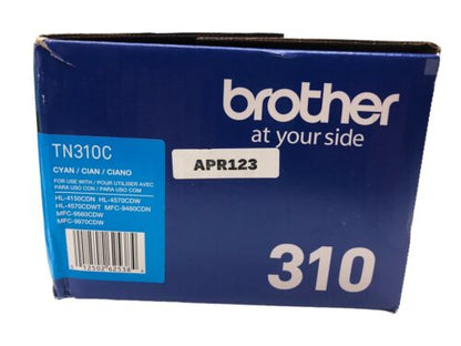 Brother 310 TN310C Cyan Standard Yield Color Toner Cartridge 1500 Page Yield