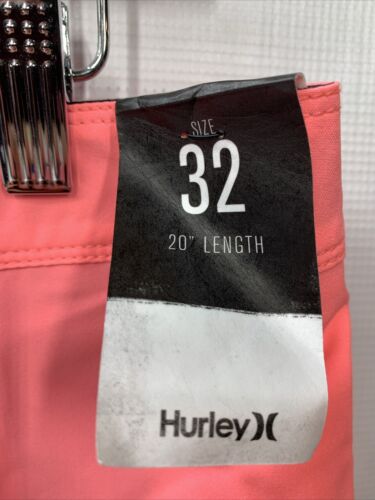 Hurley Mens Phantom One and Only Board Shorts Pink OAO Solid MBS0010260 Size 32"