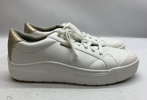 Dr. Scholl's Womens Time Off White Fashion Sneaker Size 10 Lace-up Shoes Athleti