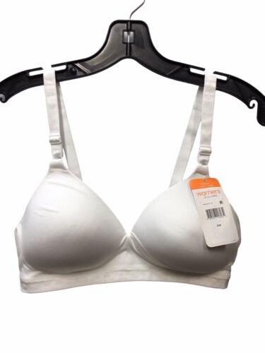 Warner's Womens Blissful Benefits Super Soft Wireless Comfort Bra Size 38B White