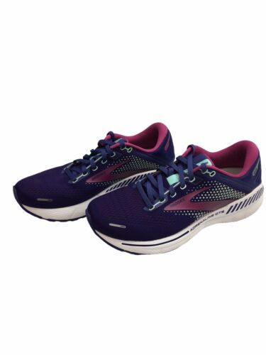 Brooks Womens Sz 9 Adrenaline GTS 22 Running Shoes Jogging Sports Trainer Purple