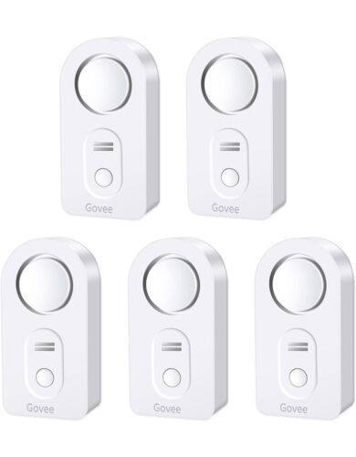 Govee Water Leak Detectors 100dB Adjustable Audio Alarm Sensor H5054 - 5 Pack