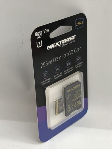 256GB U3 Micro SD Memory Card - with Adapter - Compatible with  In-Car Dash Cams