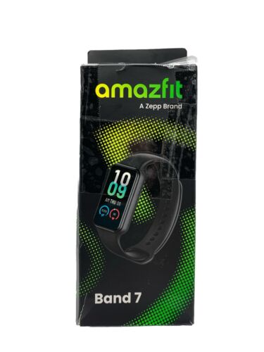 Amazfit Band 7 Smartwatch Black Heart Rate & Blood Monitoring Water Resistance