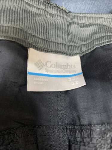 Columbia Men’s Size 32 Waist 32 Length Silver Ridge Cargo Pants Black Omnishade