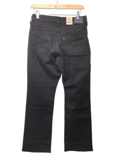 Levi's Women's Size 29x30 Classic Bootcut Jeans Long Pant Black Cotton Zip Solid