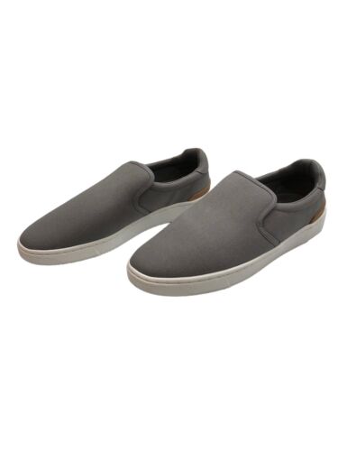 TOMS Mens Trvl Lite Slip on Sneaker Shoe Drizzle Grey Canvas Size 11.5US 44.5EU