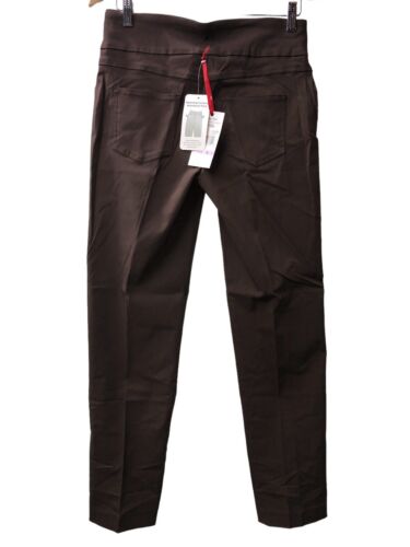 Ruby Rd. Women's Pull-On Solar Millennium Super Stretch Long Pant Size 5 Brown