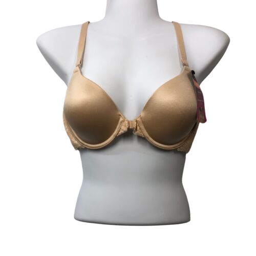 Maidenform One Fab Fit Full Coverage Racerback Underwired Bra 32C Beige 07112