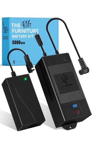 The Blue Cactus Big Battery Pack for Reclining Furniture with LED Screen 5000mAh