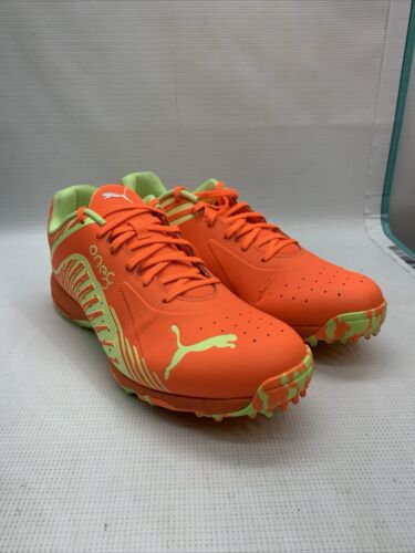 Puma 22 Fh Rubber Shoes Vibrant Orange/Green 106713-04 Athletic Size 11 Lace-up