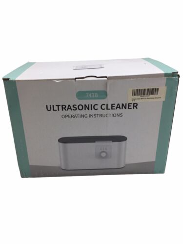 48KHz Ultrasonic Jewelry Cleaner Machine with 600ML Stainless Steel Tank-743B