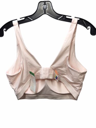 New Warner's ROSEWATER Cloud 9 Smooth Comfort Contour Wireless Bra RM1041A Large