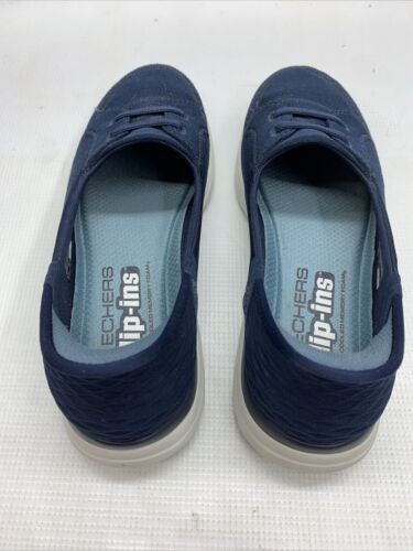 Skechers On The Go Slip-Ins: Flex-Top Notch Women's Slip On Size 7 Navy Blue