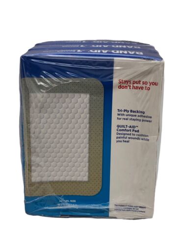 Band-Aid Large Lightweight Protection Adhesive Pads 10 Bandages Each - 3 Pack