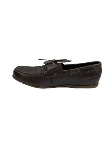 Rockport Malcom Camp Moc CH9884 Mens Brown Wide Loafers Moccasin Shoes 10W