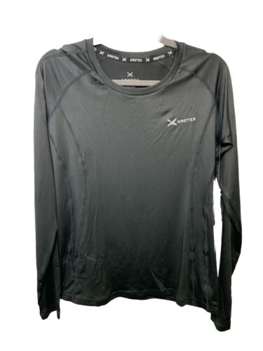 Arctix Women's Power Base Layer Crewneck Top T-shirt Long Leeve 20209-00-M Black