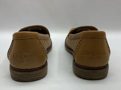 SPERRY Women's Seaport Penny Copper Leather Loafers 10 M Slip-on Shoes Brown