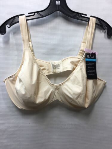 Bali Women's Passion for Comfort Underwire Smoothing Bra Size 42D Silky-smooth