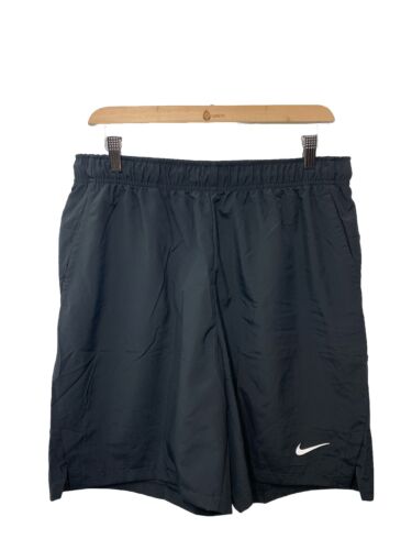 Nike Flex Woven Training Short Men's Navy DJ8686-010 with Pockets Size L Black