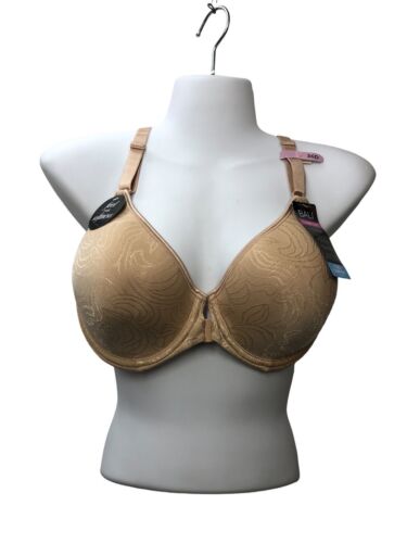 Bali NUDE Comfort Revolution Front-Close Shaping Bra DF3P66 Size US 36D Beige