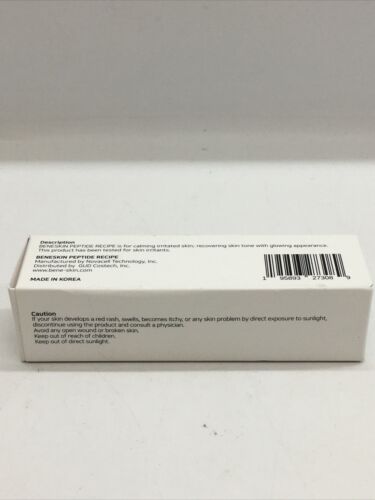 BENESKIN Peptide Recipe Calming Formula For Skin Irritation Capryloyl 1 Fl Oz