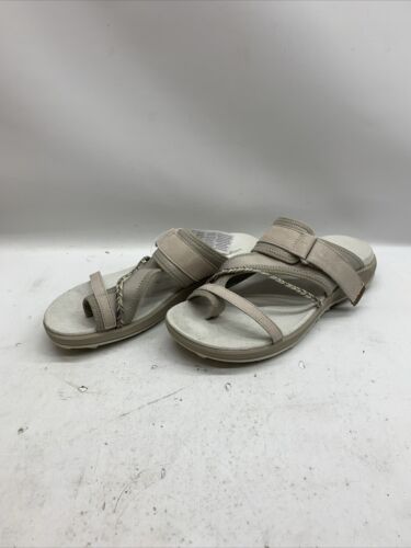 Women's Merrell Terran 4 Post Sandal Silver J006752 Size 9 Slip-on Slide Silver