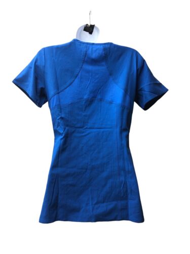 Med Couture Scrubs Top Activate V Neck Royal Blue Women’s Size XS Short Sleeve