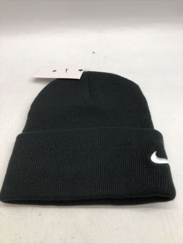 Nike Unisex Beanie Stock Cuffed Knit (Black) CW6117-010-MISC Stretch One Size