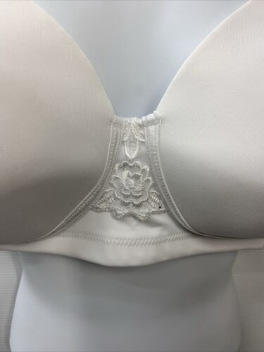 Vanity Fair 71380 Beauty Back Full Figure 4-way Stretch Wirefree Bra White 38C