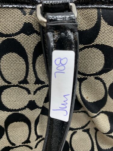 Coach Signature Women Black Handbag Purse Shoulder Coach Bag A1480-F28501 - USED