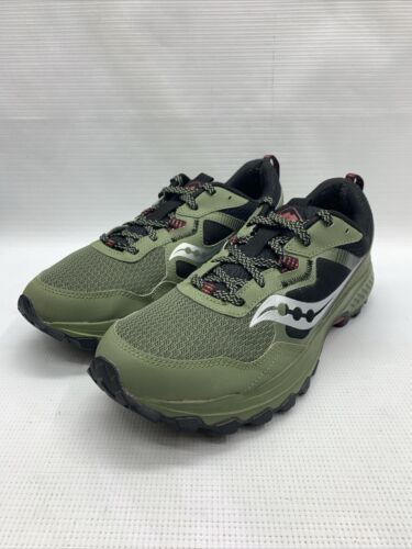 Saucony Womens Excursion S20744-41 Green Running Shoes Size 9.5 Lace-up Sneaker